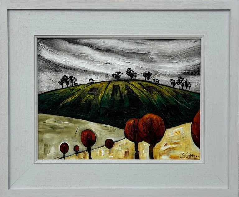 Abstract Landscape Painting entitled Rising Ground