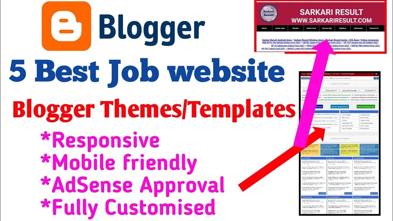 5 Free Blogger Templates for Job Websites