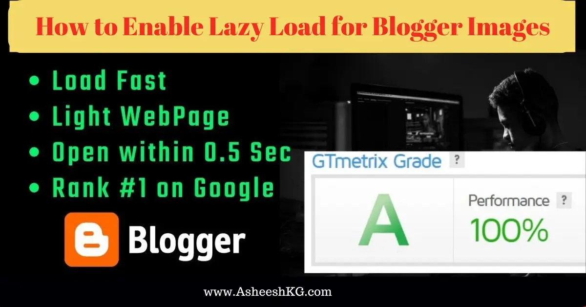 How to Enable Lazy Load for Blogger Images