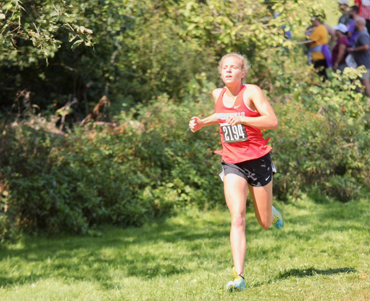 Loudonville cross country runner Tess Shultz competes as the Ashland Cross Country Invitational.