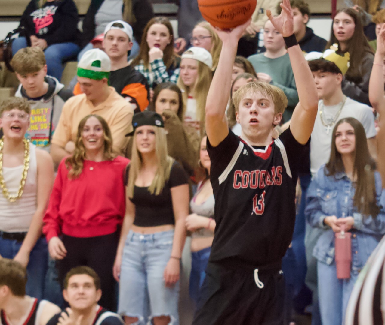 a player shoots a corner 3-pointer