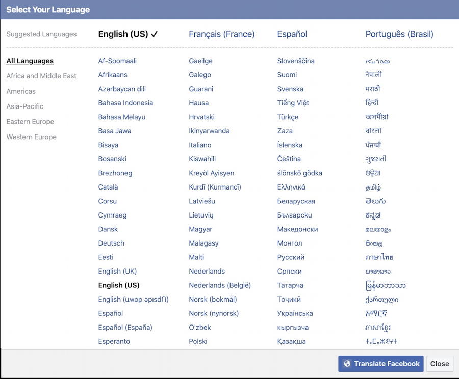 See actions taken by the people who manage and post content. How Do I Restore Facebook To My Preferred Language English Ask Dave Taylor