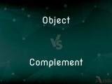 Object Vs Complement What S The Difference