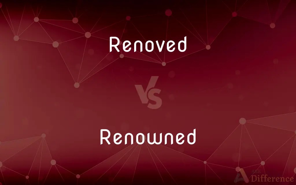Renoved vs. renowned — which is correct spelling?
