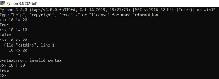 Python Not Equal Operator With Examples Spark By Examples - Best Geometric Illustrations in High Resolution