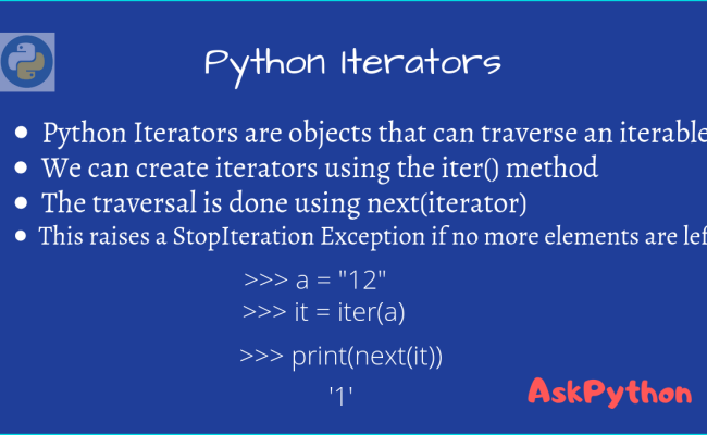 Python Iterator - AskPython