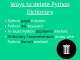 Ways To Delete A Dictionary In Python Askpython
