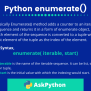 Understanding The Python Enumerate() Method - AskPython