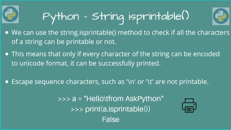 Python String Isprintable Askpython - Landscape Design Collection - Ultra HD Quality