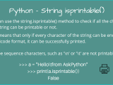 Python String Isprintable Askpython