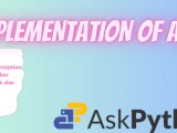 Implementation Of Aes With Padding Askpython