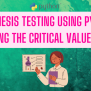 Hypothesis Testing In Python: Finding The Critical Value Of T - AskPython
