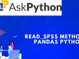 Pandas Read Spss Method Load As Spss File As A Dataframe Askpython