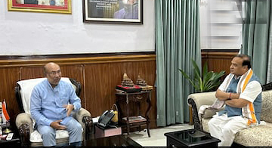 Manipur violence I ইম্ফলত মণিপুৰৰ মুখ্যমন্ত্ৰীক সাক্ষাৎ হিমন্ত বিশ্ব শৰ্মাৰ
