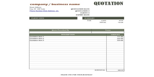 Sample Business Quotation Letter Assignment Point