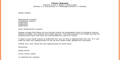 This is an exciting time for me and my family, but . Sample Resignation Letter Notice Assignment Point