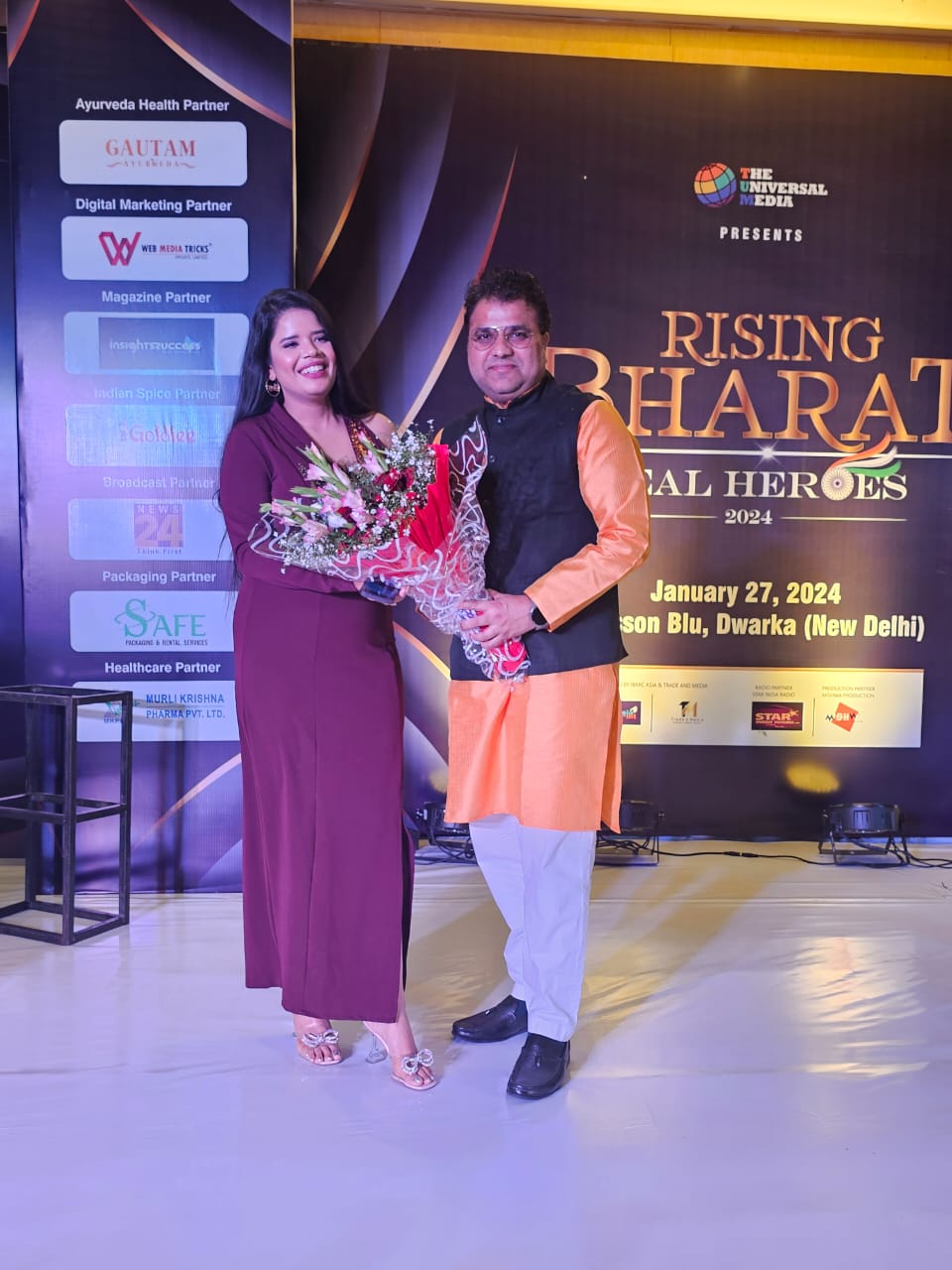 Celebrity Astrologer Kapil Sharma With Chitrashi Rawat