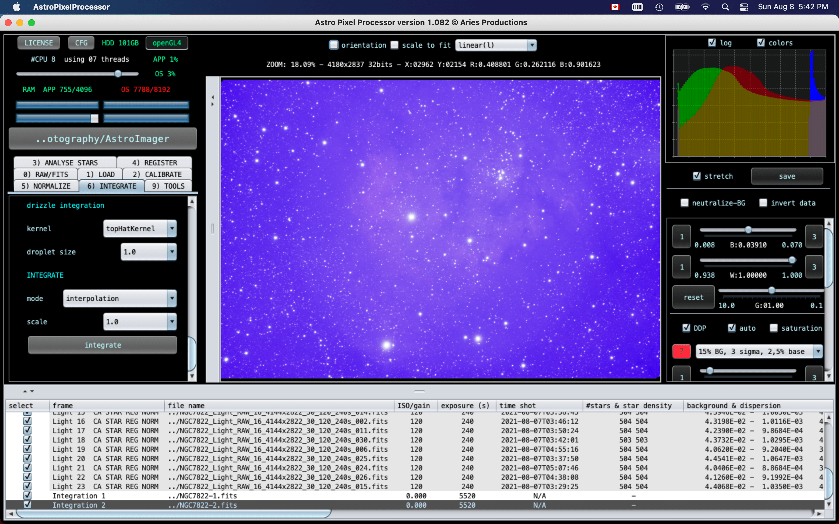 Astro Pixel Processor Aries Productions - latest release APP 2.0.0 