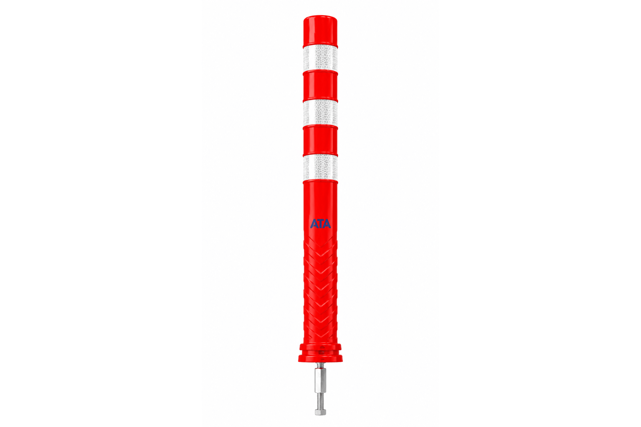 Pollare röd med vita reflexer 750mm