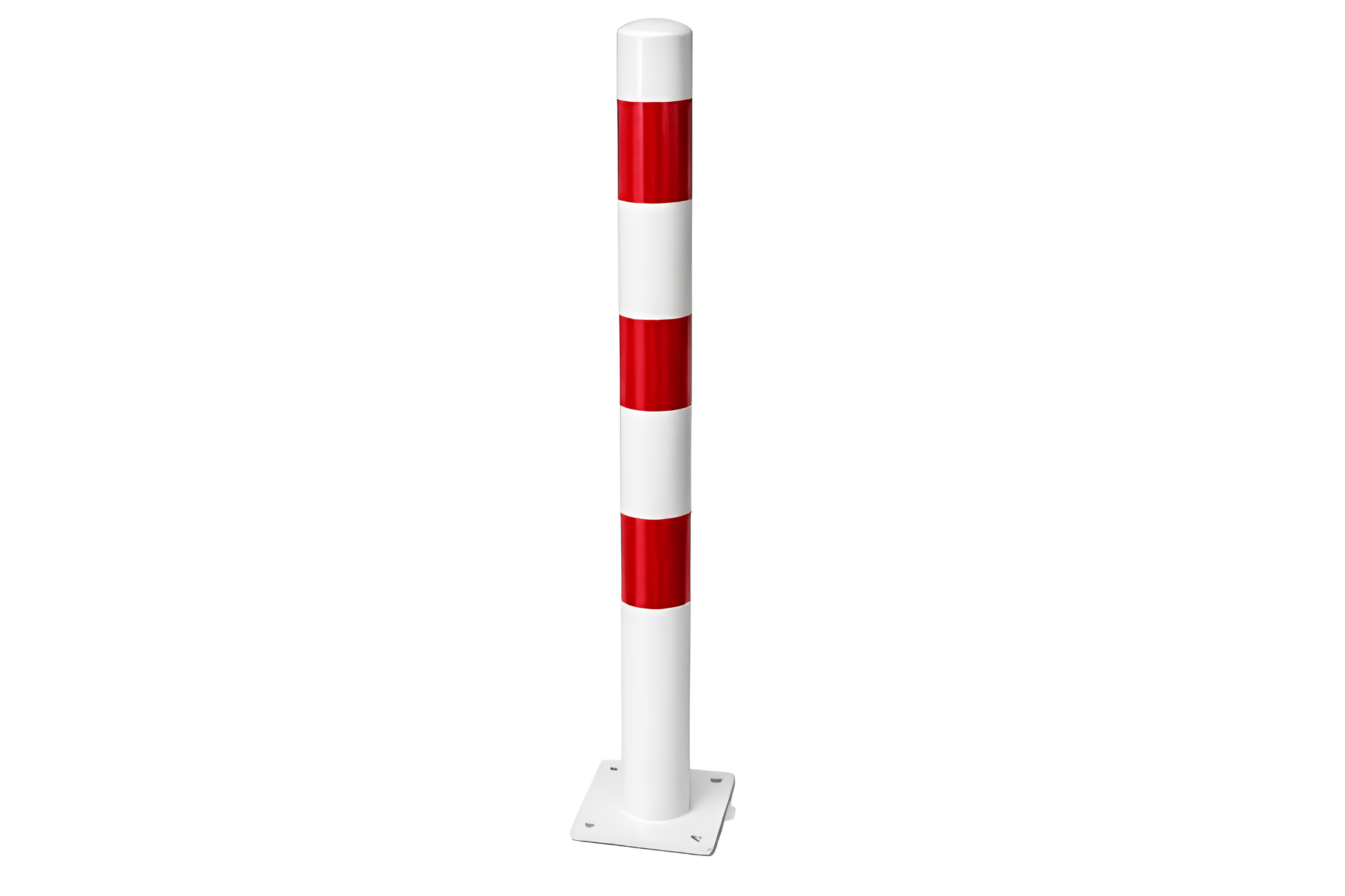 Pollare rödvit Ø76x3.0x1000