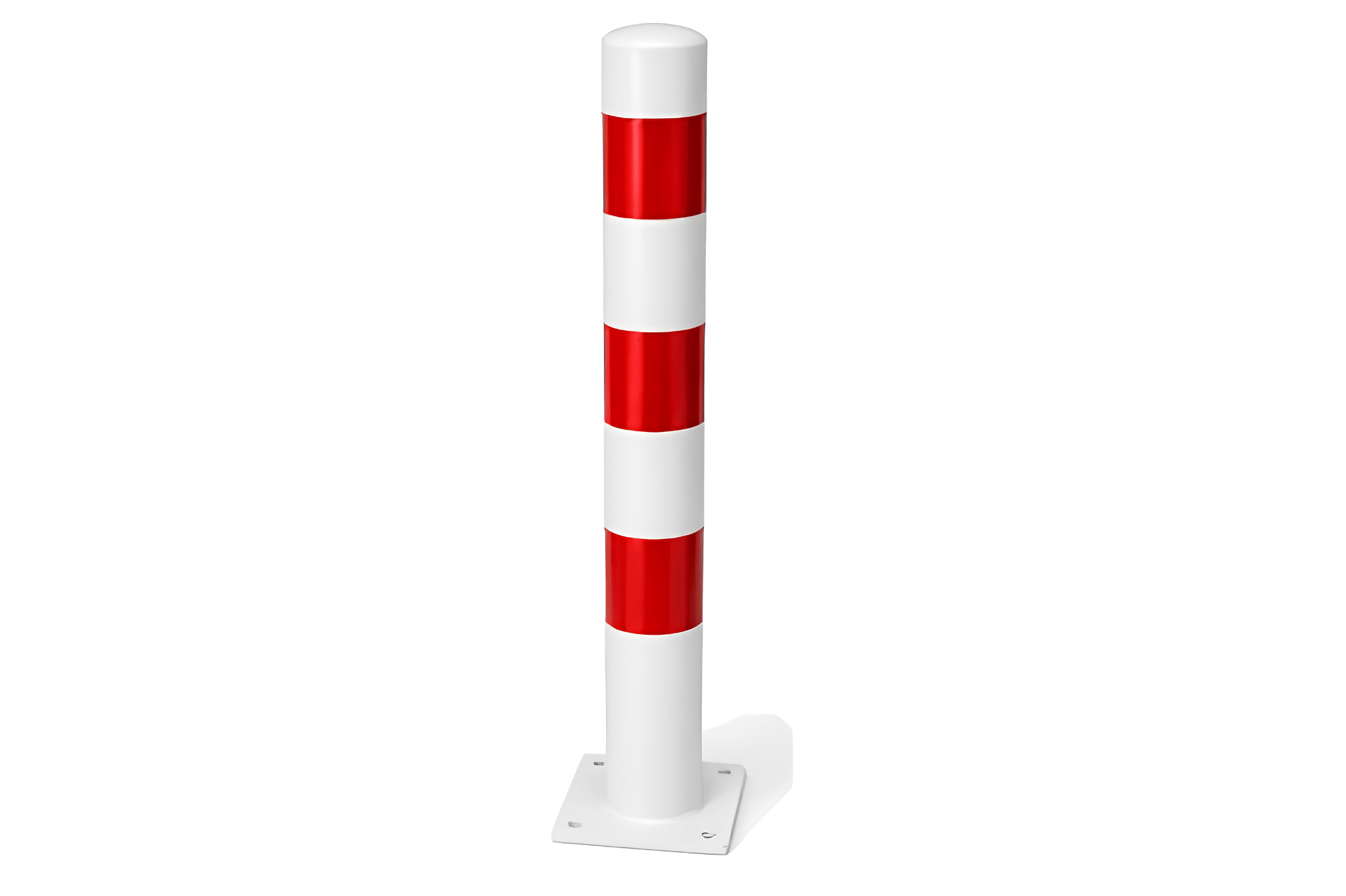 Pollare rödvit Ø101x3.0x1000