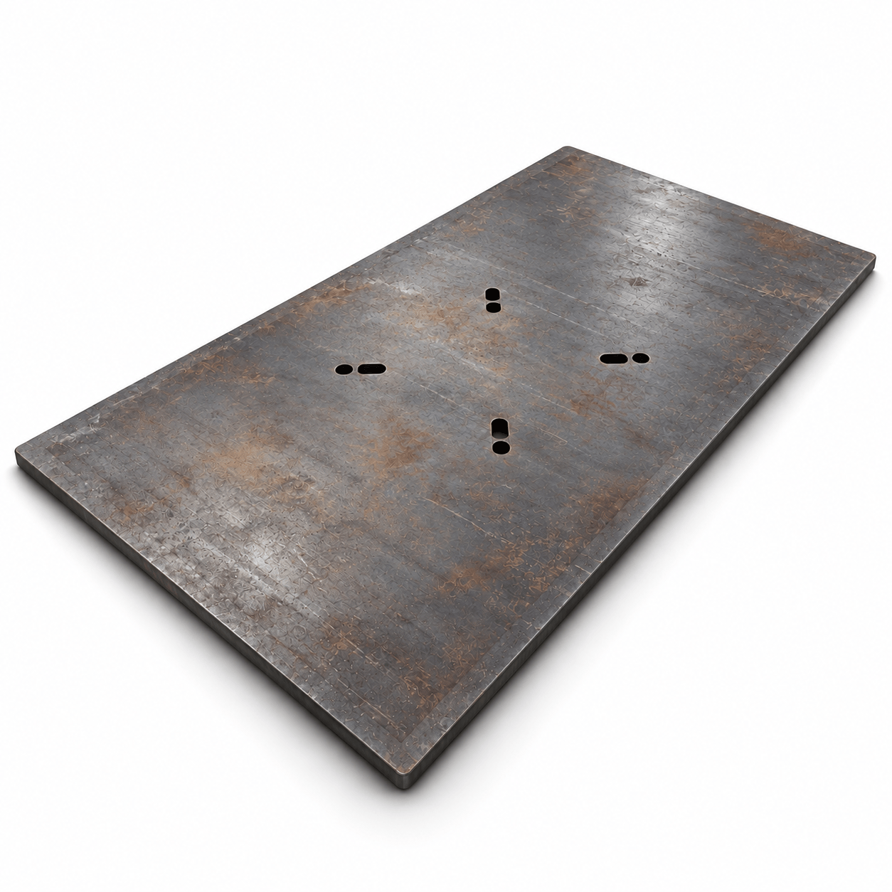 Körplåt i stål 2000 × 2000 × 30 mm