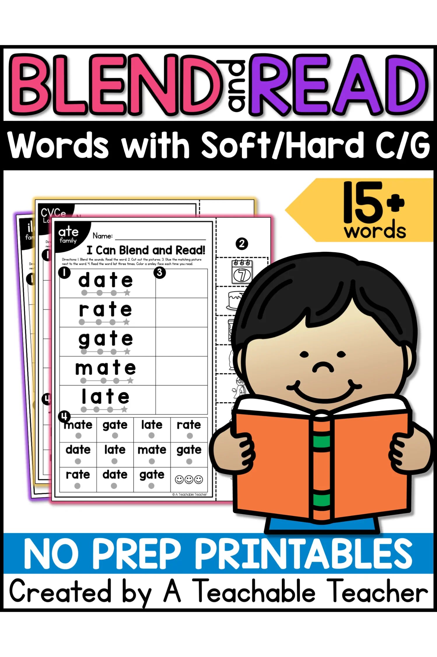 blend and read words with soft hard c g a teachable teacher