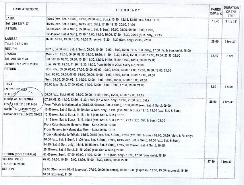 When exploring dublin by bus, you should use these helpful hints in order to get the most out of your traveling experience. Athens Long Distance Bus Schedules Terminal B