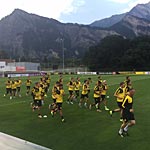 Im Training des BVB wird es eng. (Foto: athletic-brandao.de)