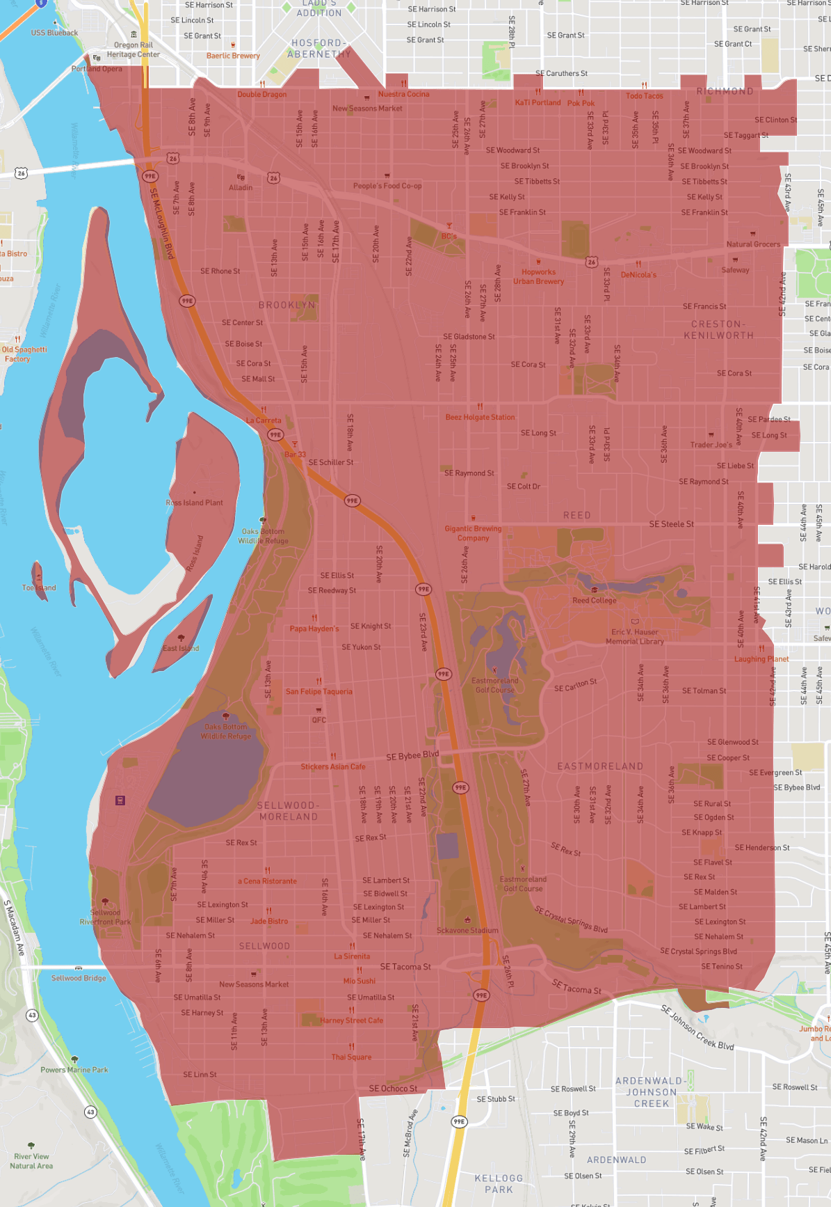 Zip Code 97202 Atlasbig Com