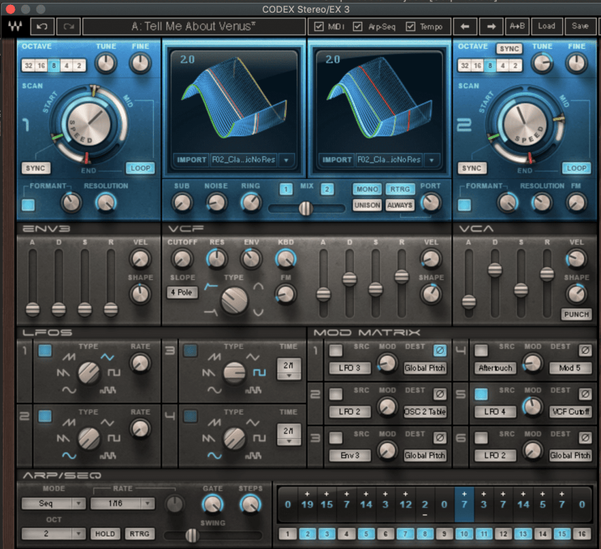 seq and arp presets