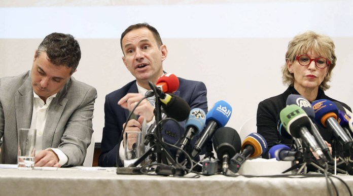 Pressekonferenz von Amnesty International zu Israel unter Leitung von Generalsekretärin Agnes Callamard (rechts). Foto IMAGO / Kyodo News Pressekonferenz von Amnesty International zu Israel unter Leitung von Generalsekretärin Agnes Callamard (rechts). Foto IMAGO / Kyodo News