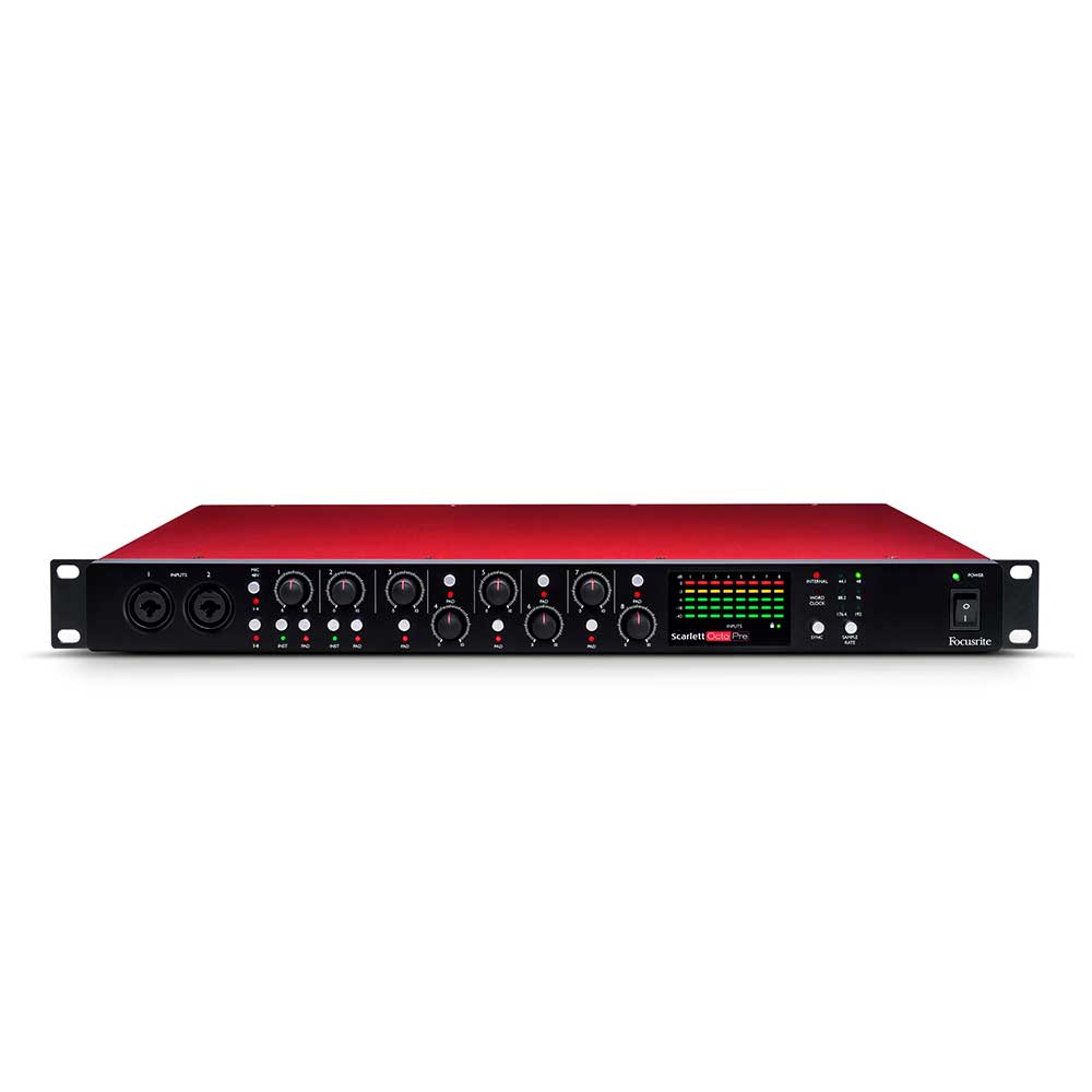 Focusrite Scarlett OctoPre Interfaz de audio de 8 canales