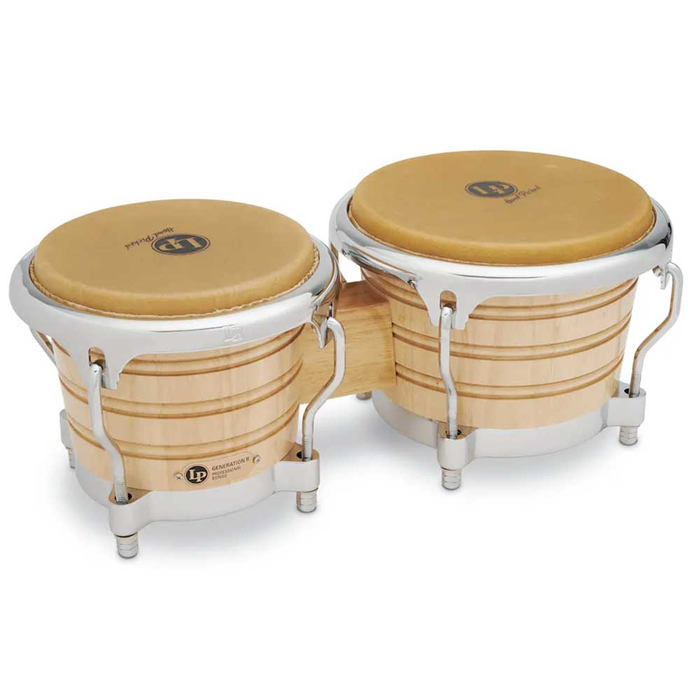 Latin Percussion LP201AX-2 Bongos Generación II Natural