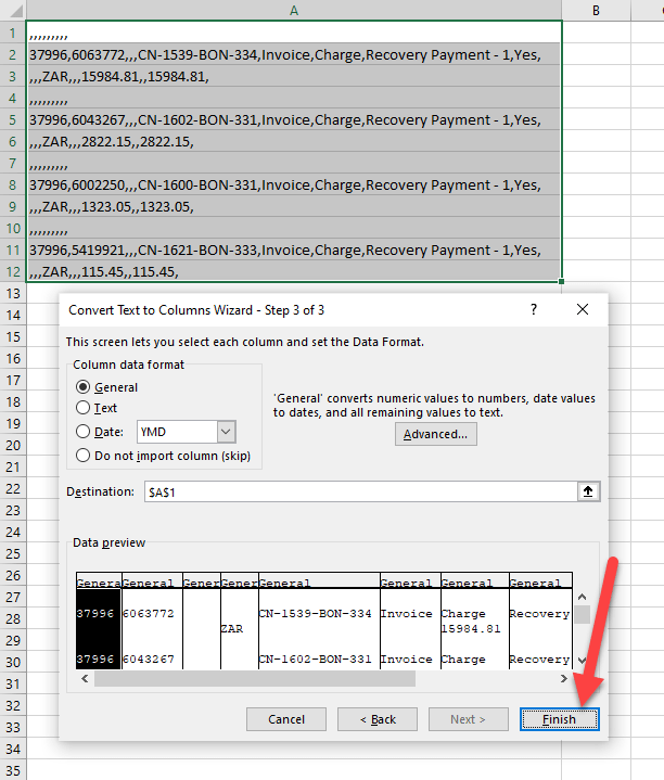 D36 =somme(g22:m22) et la case suivante d37 =somme(n22:t22). Excel Csv Opens In One Column Auditexcel Co Za