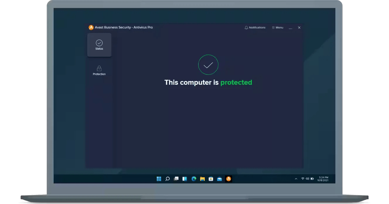 ui avast essential business security