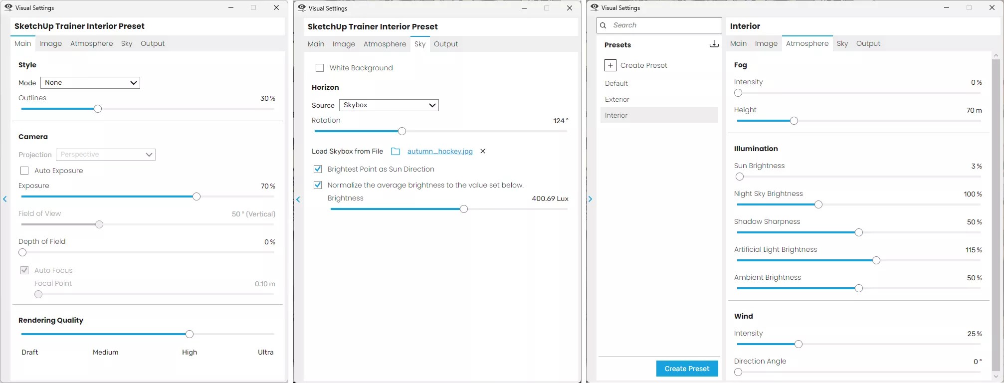 Interior Rendering Best Visual Settings to Use in Enscape