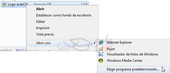 Menú Contextual - Abrir con
