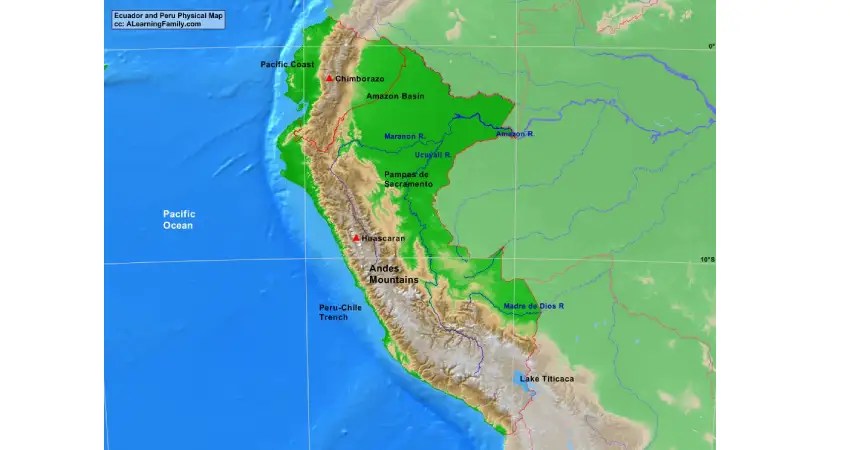 Physical Location Map Of Andes Highlighted Parent Region Peruvian Andes Map.webp
