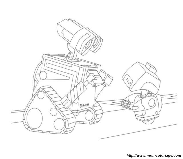 Wall E 02 Gratis Malvorlage In Comic Trickfilmfiguren Wall E Ausmalen