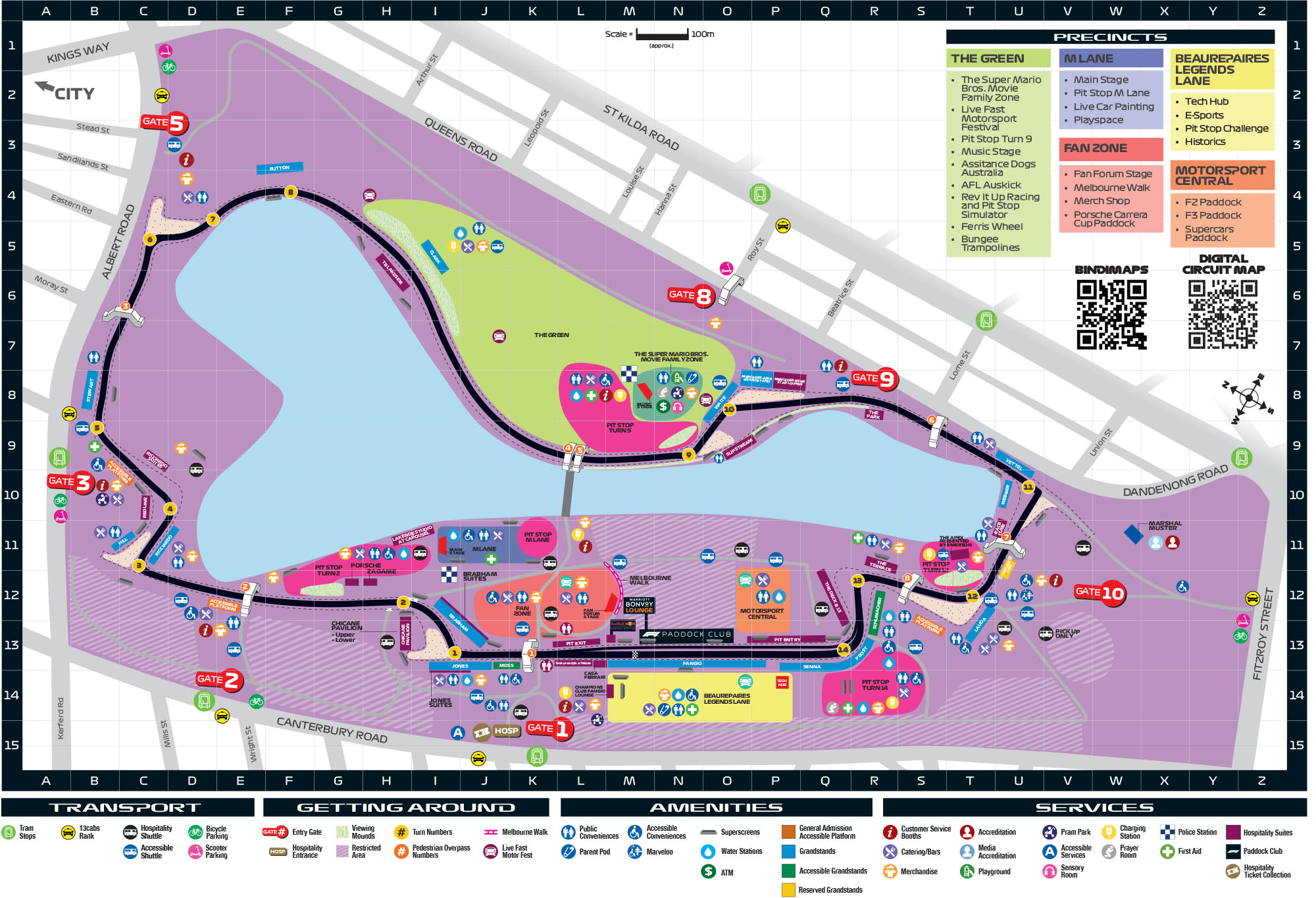 F1 Gp Melbourne 2024 Australian F1 Grand Prix Full Schedule Albert AUF1GP2023 Circuit Map 