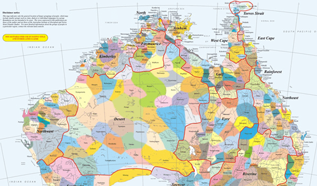 Mapping Indigenous Language Across Australia Australian Geographic Aboriginal Map 