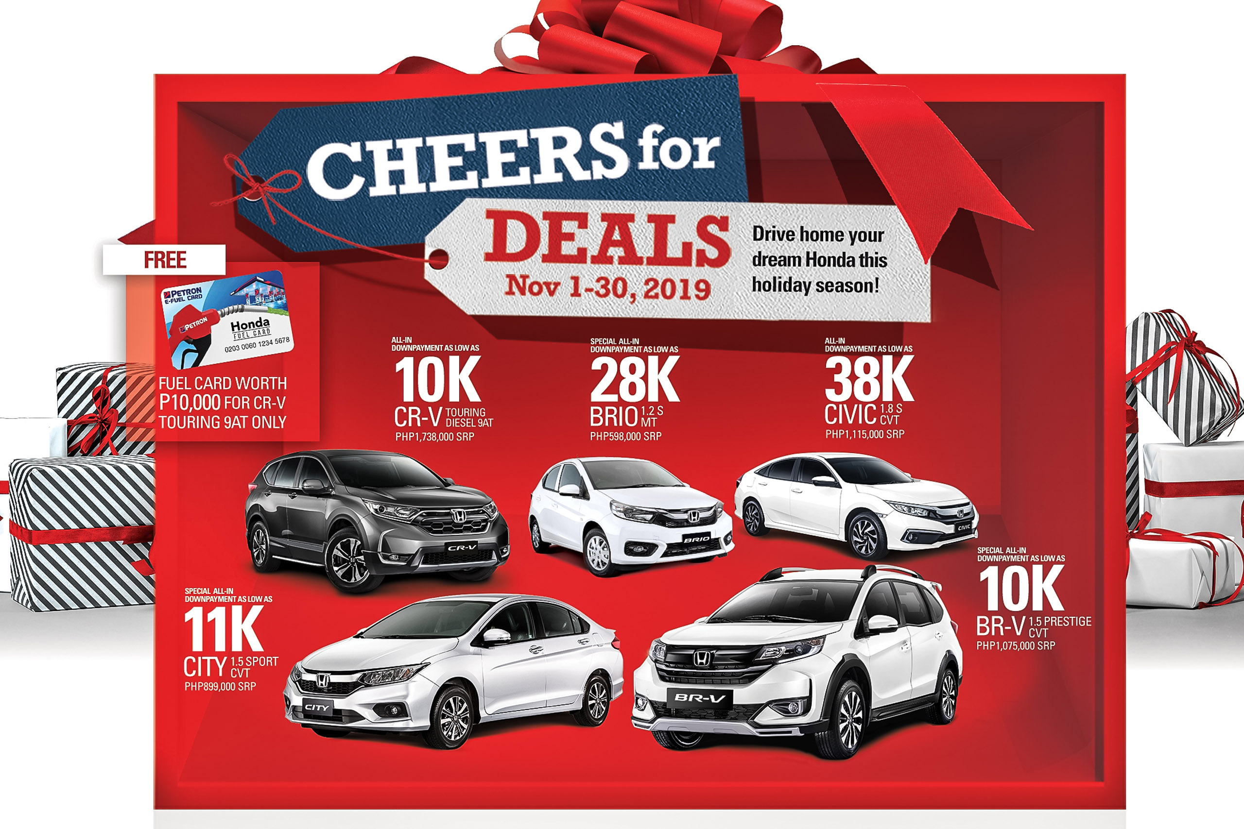 Honda cars ph has some pretty great deals this november