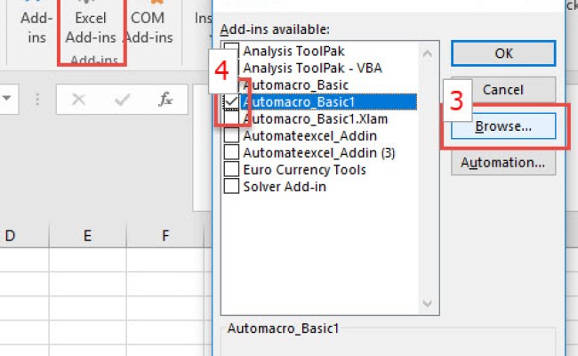 How To Install (or Uninstall) A VBA Add-in (.xlam File) For Microsoft ...