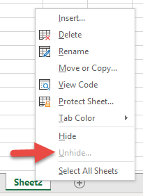 Vba hide (or unhide) a worksheet
