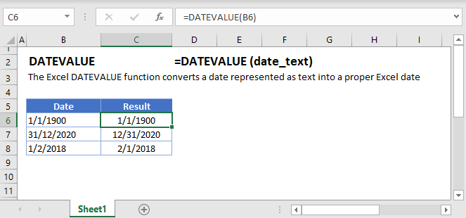 Excel stores date with corresponding serial number. Excel Datevalue Function Convert Text To Valid Date
