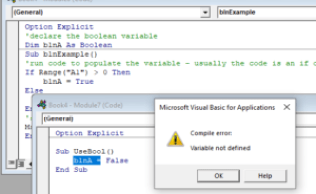 VBA Boolean Data Type (Dim Variable) - Automate Excel