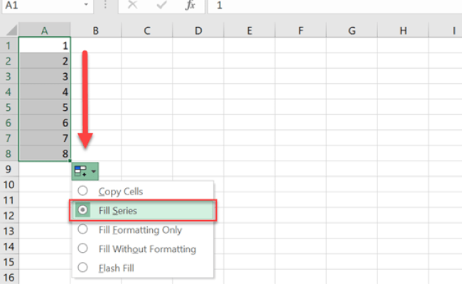 AutoFill Numbers (Handle / Command) In Excel & Google Sheets - Automate ...