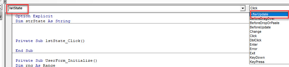 VBA Listbox - Selected Item (6) VBA Listbox - Selected Item (6)