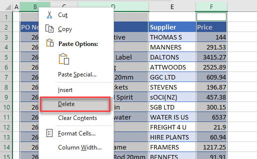 Delete Multiple Rows / Columns in Excel & Google Sheets - Automate Excel (14) Delete Multiple Rows / Columns in Excel & Google Sheets - Automate Excel (14)